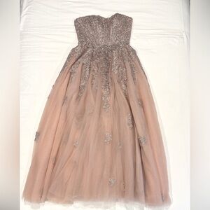 Prom or Homecoming Dress by Sherri Hill Pink and Silver Formal Dress
